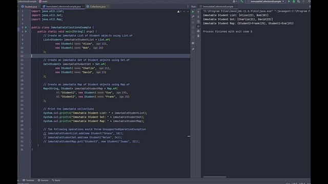 How should we create immutable collection in java | Create an Immutable Collections смотреть онлайн