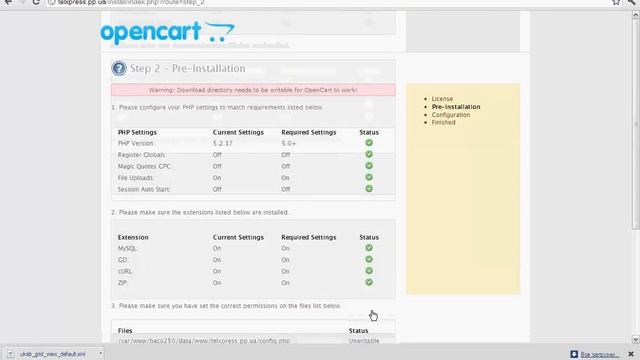 opencart 1.5.1.3 step 0 смотреть онлайн