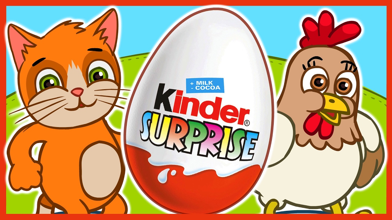Домашние животные. Киндер сюрприз. Учим цвета. Kinder Surprise with pets. смотреть онлайн