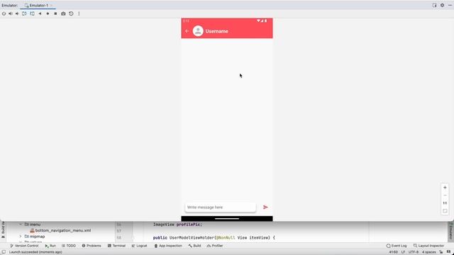 12 Open ChatActivity User onClick | Chat application | Android Studio смотреть онлайн