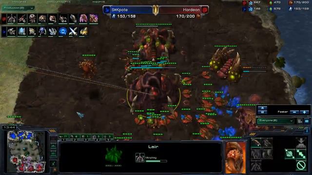 Starcraft 2 : Hordeon vs SKpote - ZvP - Master League смотреть онлайн