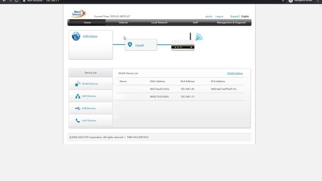 إعداد راوتر ZTE F680 الإصدار الجديد