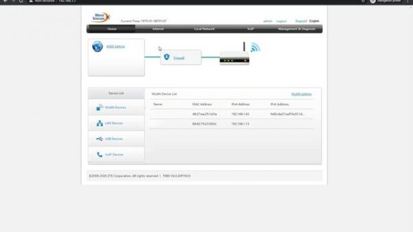 إعداد راوتر ZTE F680 الإصدار الجديد