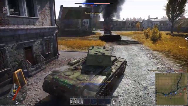 War Thunder kv-1 - massacre! 15 kills! смотреть онлайн
