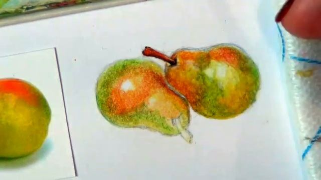 РИСУЕМ ГРУШИ АКВАРЕЛЬЮ/РЕАЛИСТИЧНЫЕ ГРУШИ/РИСУЕМ АКВАРЕЛЬЮ/ФРУКТЫ/ смотреть онлайн