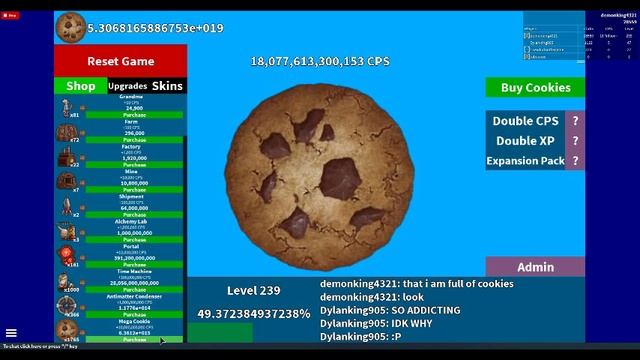 Roblox Gameplay: Cookie Clicker смотреть онлайн