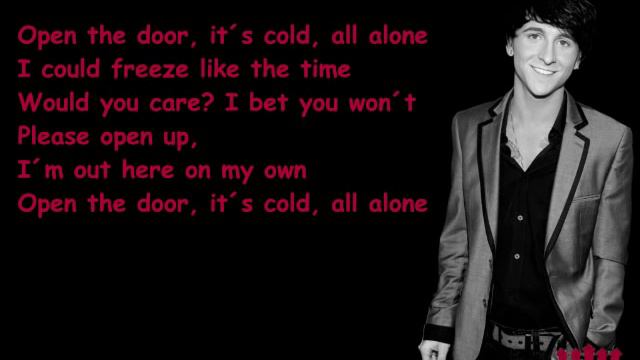 Mitchel Musso - Open The Door - Lyrics/Songtext
