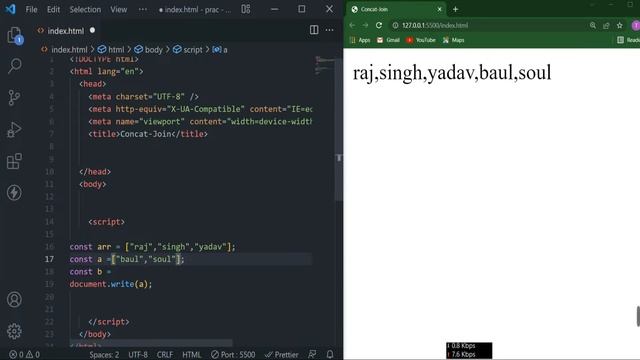 concat And join Array method || JS Tutorial for Beginners in 2022 смотреть онлайн