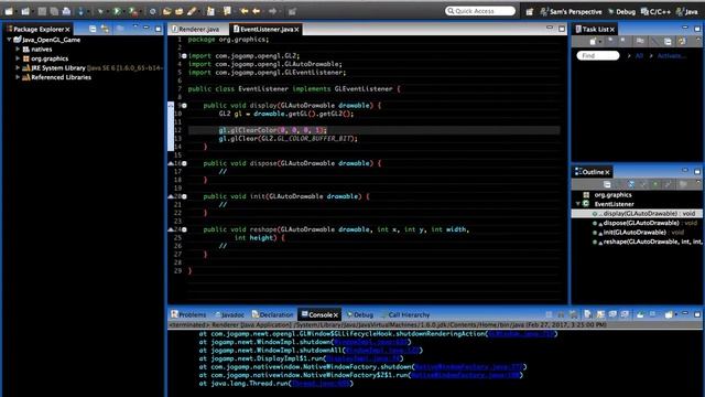 Java OpenGL 2D Game Tutorial - Episode 3 - Basic JOGL Functions смотреть онлайн