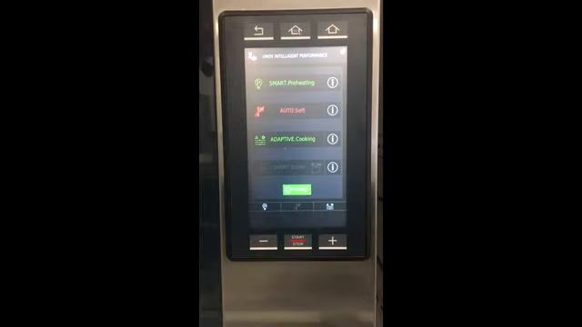 Панель управления PLUS в печах UNOX ChefTop и BakerTop MIND.Maps смотреть онлайн