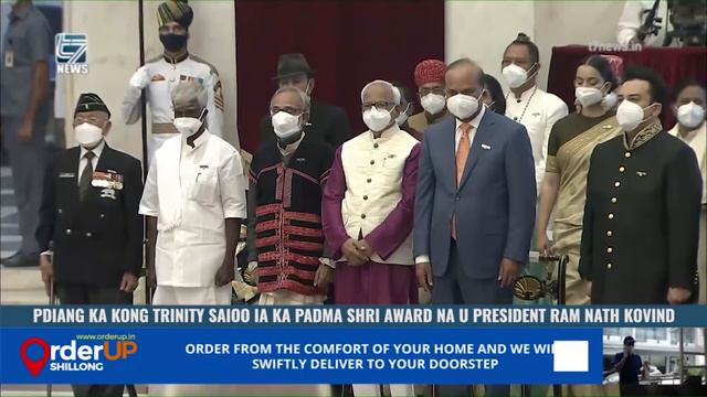 PDIANG KA KONG TRINITY SAIOO IA KA PADMA SHRI AWARD NA U PRESIDENT RAM NATH KOVIND смотреть онлайн