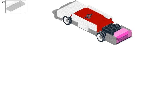 LEGO MOC - Cadillac Eldorado 1959 style classic car tutorial смотреть онлайн