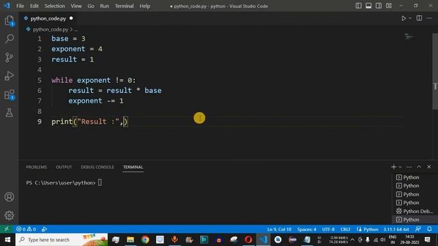 Python Program #81 - Compute the Power of a Number in Python смотреть онлайн
