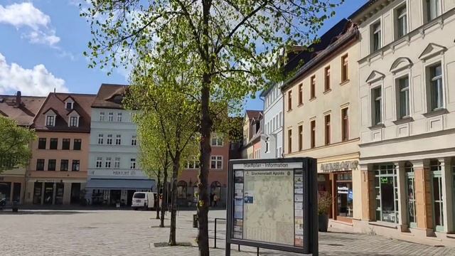 Apolda. Небольшая пешая прогулка по городу Апольда