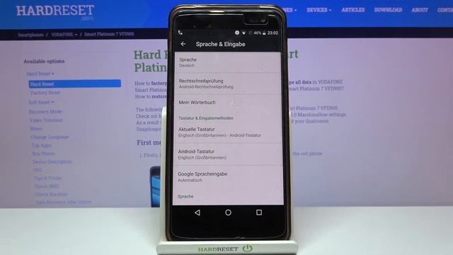 Смена языка интерфейса Vodafone Smart Platinum 7 / Как поменять системный язык Vodafone Platinum 7? смотреть онлайн