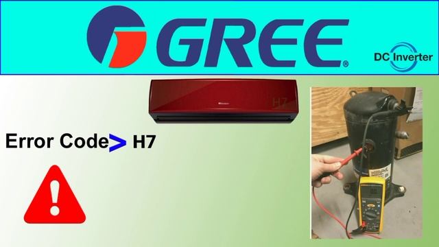 Gree Dc Inverter Air Conditioner H7 Error Code Fault And Solution || World Technicians