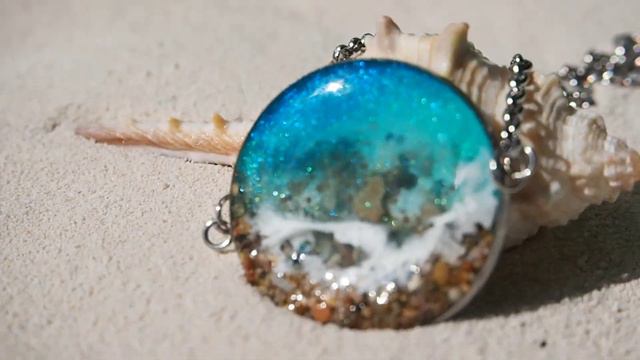 Украшения с морем из эпоксидной смолы. Браслет-лазурное море Испании! смотреть онлайн