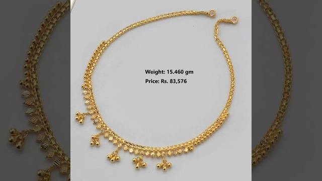 Lightweight Gold Necklace Designs with WEIGHT and PRICE | #Indhus Jewellery Collection смотреть онлайн