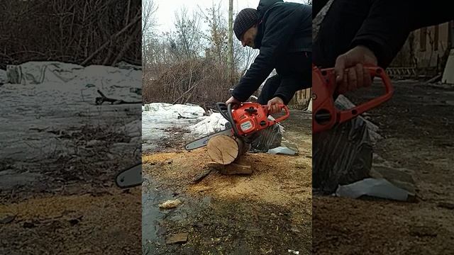 Husqvarna 240 против сухого дуба. смотреть онлайн