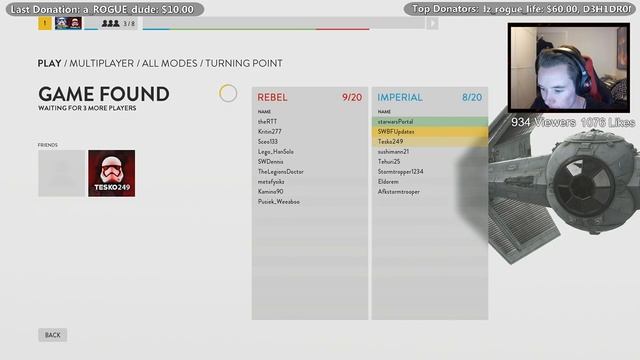 Star Wars Battlefront LIVE: Lets get the Death Star Trooper! смотреть онлайн