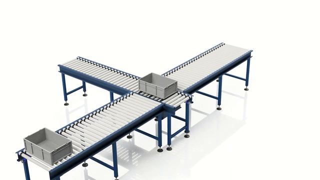 Amber Industries - 90 Degree Chain Cross Transfer Lineshaft Conveyor смотреть онлайн