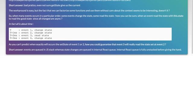 React setState/getState and asynchronous смотреть онлайн