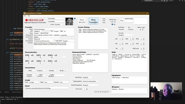 Python Programming: Traveller Character Print Button смотреть онлайн