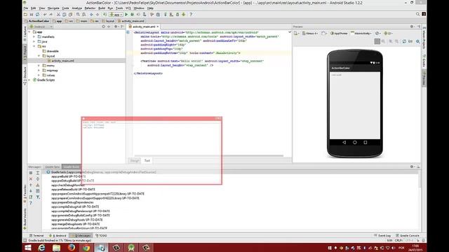 Alterar cor da Action Bar e da Notification Bar no Android смотреть онлайн