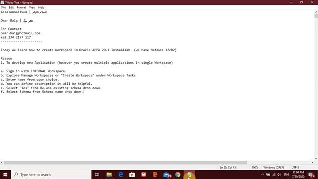 How to Create Workspace in Oracle APEX 20.1 8K смотреть онлайн