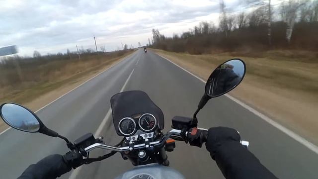 Покатушки по району на Honda cb750 и Kawasaki zzr250 Часть 2 смотреть онлайн