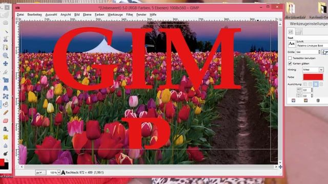Gimp -Text in Bild mit Gimp einfügen und bearbeiten смотреть онлайн