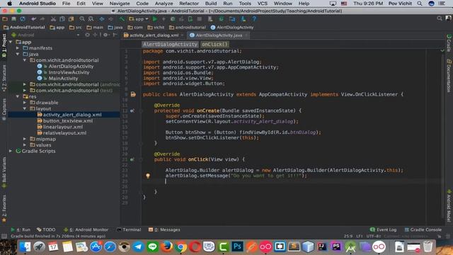 Android Tutorial - #10 Android AlertDialog builder смотреть онлайн