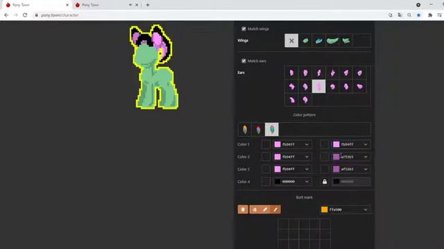 Как сделать ушки в Pony Town. смотреть онлайн