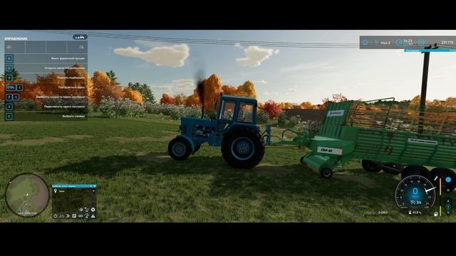 Прицеп-подборщик ТПФ-45 для FS22. Сделал сам себе. Farming Simulator 22 смотреть онлайн