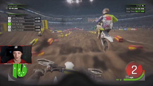 The GOGGLE VIEW Challenge is CHAOS! (Monster Energy Supercross - The Official Videogame 2) смотреть онлайн