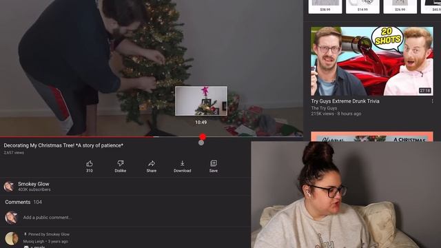 Reacting to My First Ever Glowmas Videos! смотреть онлайн