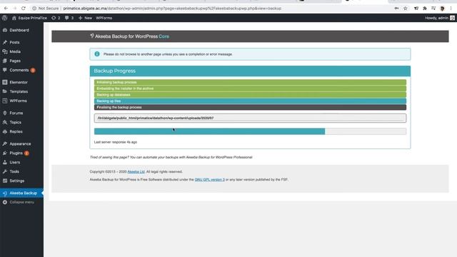 How to Backup Woordpress via Akeeba Backup смотреть онлайн