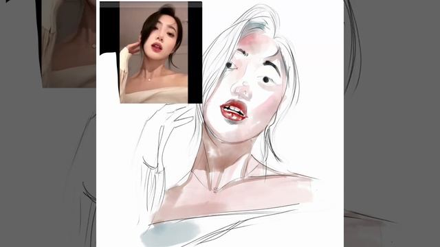 How to draw Adobe fresco watercolor media смотреть онлайн