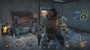 Fallout 4 - Как надеть на спутника силовую броню