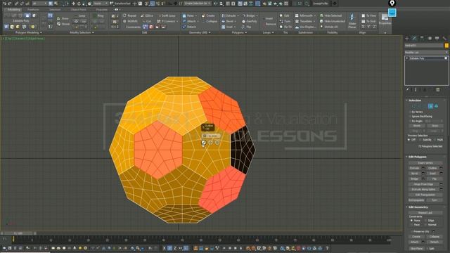 3DsMAX2017 | Poly Modelling | Спортивные мячи - часть 04 (Футбол) смотреть онлайн