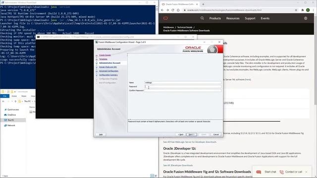 WebLogic 14c on Windows 10 with Java 1.8 Basic Installation смотреть онлайн