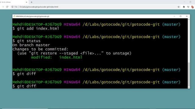 7- GIT et GITHUB DARIJA: Visualiser les modifications en cours смотреть онлайн
