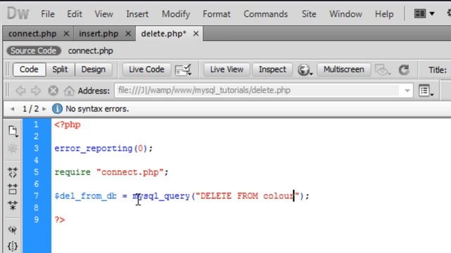 PHP & Mysql: Deleting from a database смотреть онлайн
