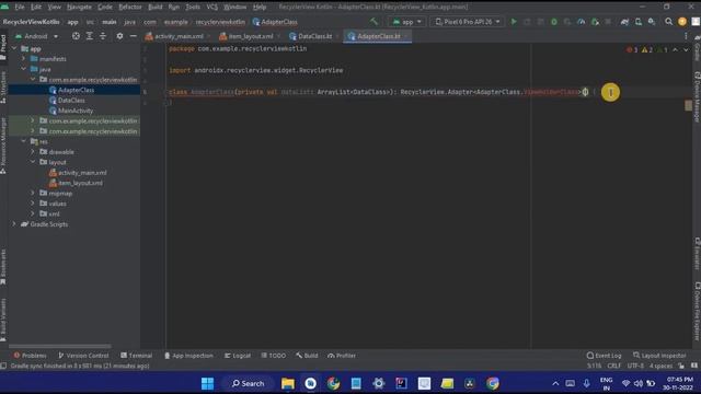 RecyclerView in Android Studio using Kotlin | Source Code | 2022 смотреть онлайн