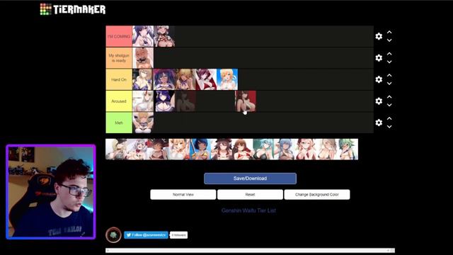 Genshin Impact WAIFU Tier List (18+ Edition)