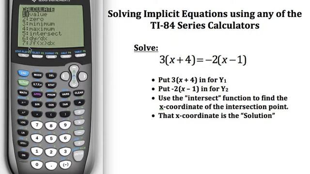 Solving Implicit Equations on the TI-84 Calculator смотреть онлайн