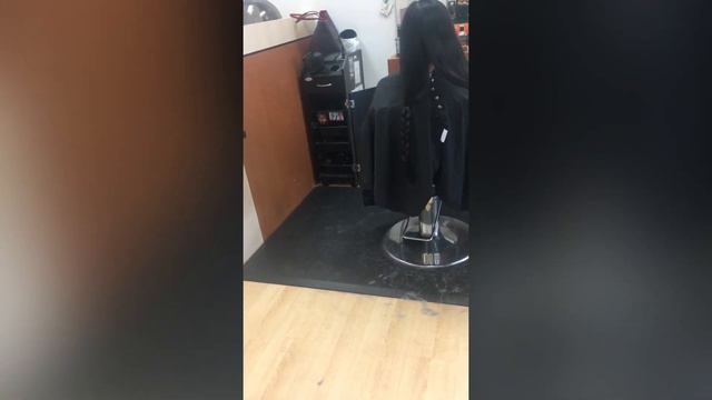 CUTTING HER LONG BLACK THICK HAIR #anirmyers смотреть онлайн