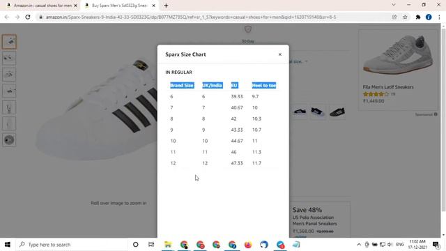 How To Select Shoe Size On Amazon India (2024): Best Way To Choose Shoe Size On E-commerce Sites