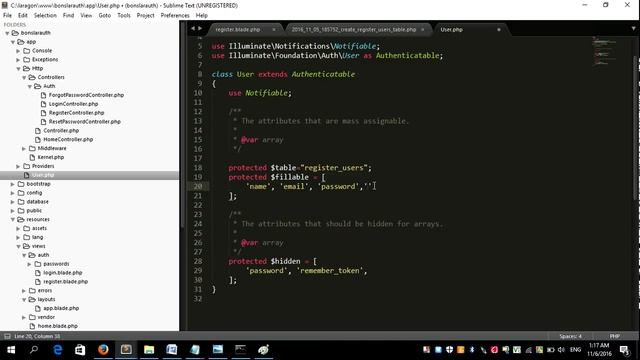 one-minute Laravel authentication using one simple command смотреть онлайн