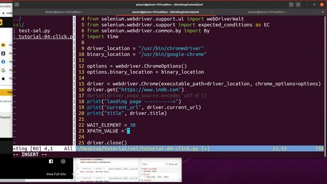 Selenium Python - Click a page element - Part 2 смотреть онлайн